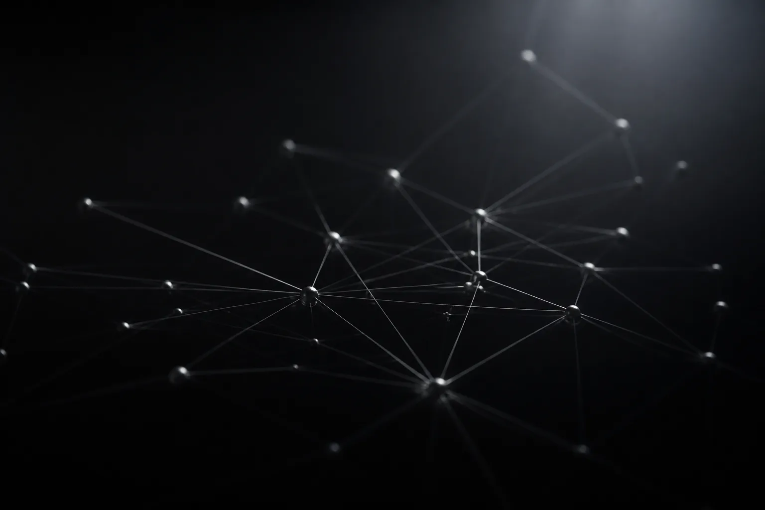 Dark constellation of connected workflow nodes.